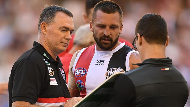 St Kilda coach Alan Richardson has some work to do.