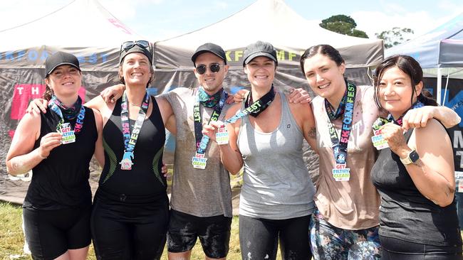 Tara, Erika, Tyson, Linda, Kathryn and Qiana. Picture: David Smith