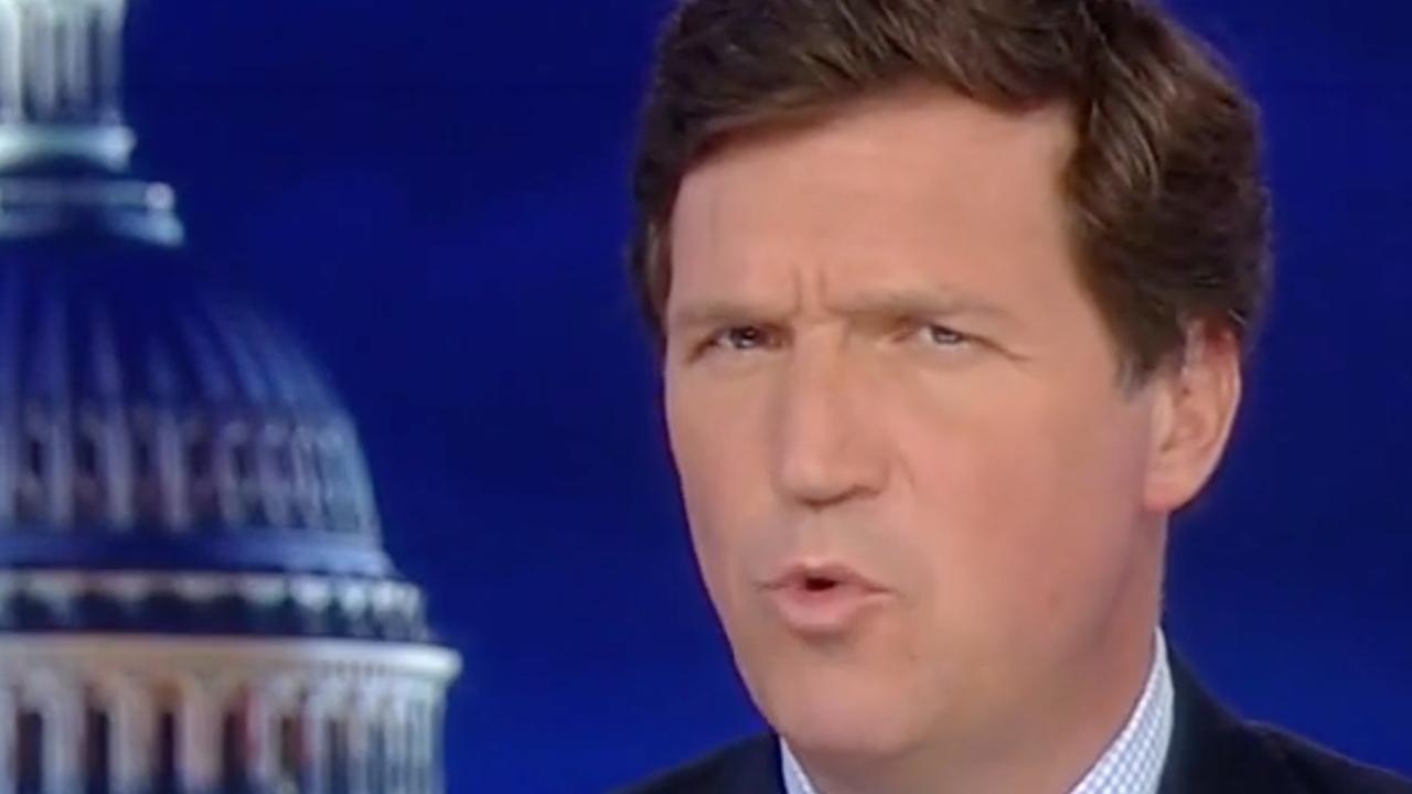 Fox News host Tucker Carlson does not agree with Australia's Covid response. Picture: Fox News