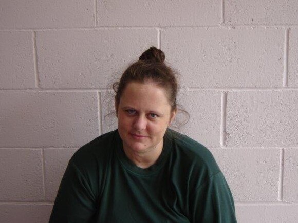 Pictured Rebecca Butterfield in prison.