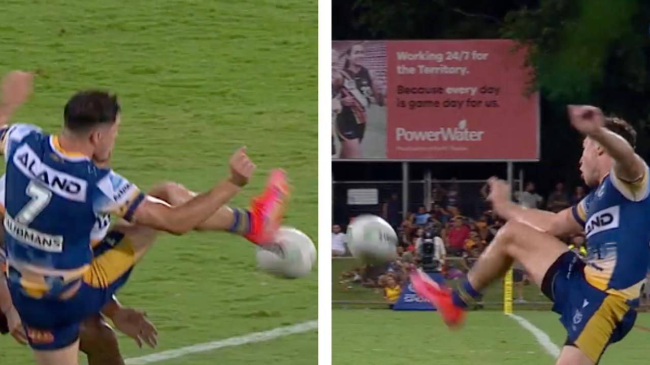 Mitch Moses' brilliant kick to set up a try.