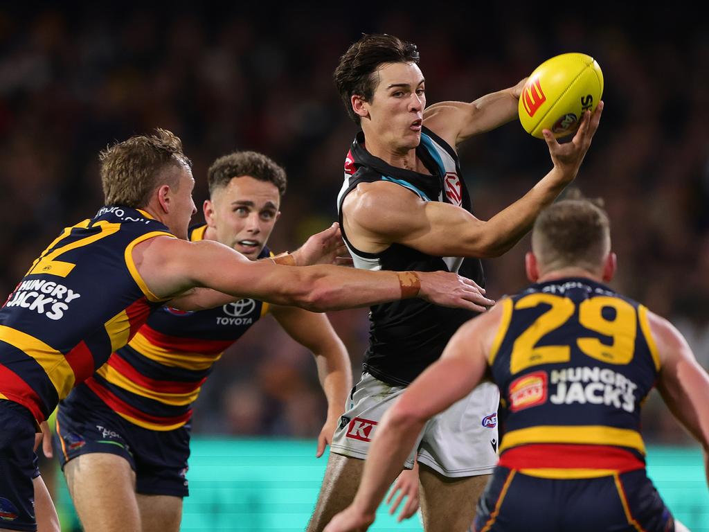 Port Adelaide coach Ken Hinkley admits Connor Rozee error following ...