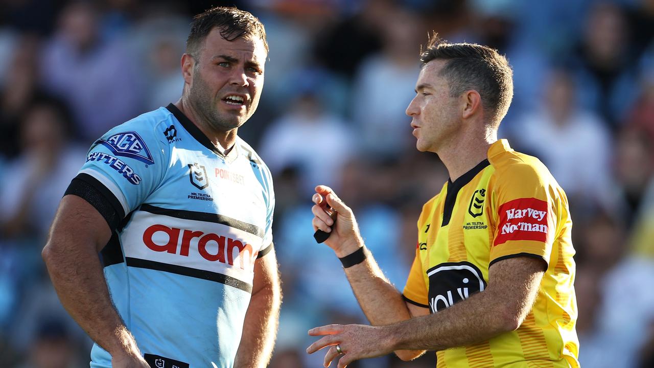 The Sharks do well under referee Chris Sutton. Picture: Getty Images