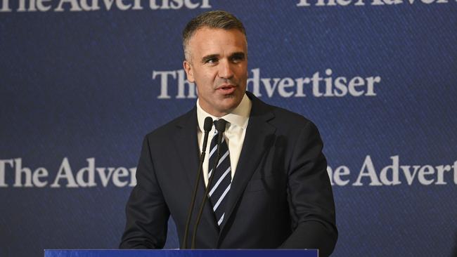 Premier Peter Malinauskas delivers the keynote address at the Defending Australia Conference at Old Parliament House in Canberra. Picture: Martin Ollman