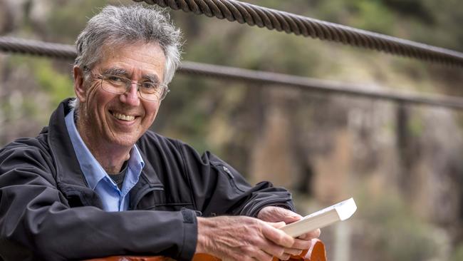 Tasmanian author Steve Biddulph at Cataract Gorge Launceston. Picture: Rob Burnett