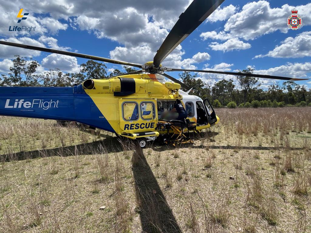 LifeFlight were called following a bike crash in the Goondiwindi region over the weekend. (Photo: supplied/ LifeFlight)