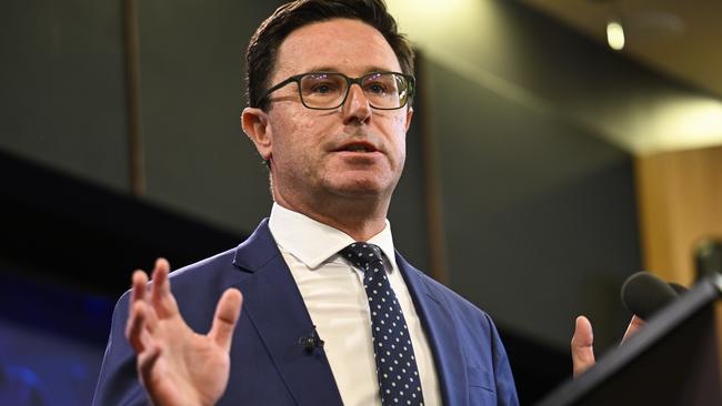 Nationals leader David Littleproud says he was not consulted on the Coalition’s controversial work-from-home policy. Picture: NewsWire / Martin Ollman