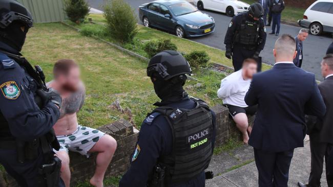 The Westman twins during their arrests. Picture: NSW Police.