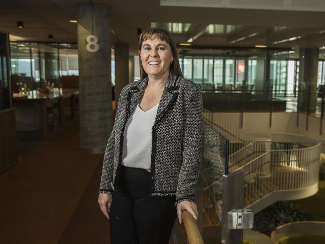 new Bendigo and Adelaide Bank chief executive Marnie Baker in the company's Grenfell St offices. Picture SIMON CROSS