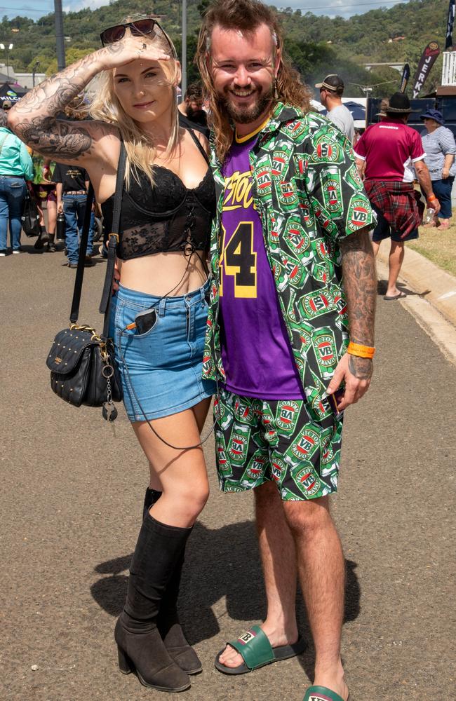 Tamika Daffurn and Ash Tognolini. Meatstock – Music, Barbecue and Camping Festival at Toowoomba Showgrounds. Saturday March 9th, 2024 Picture: Bev Lacey