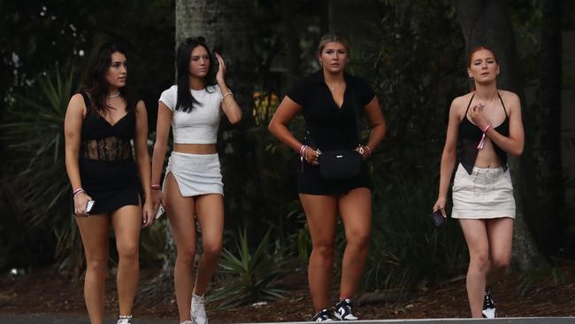 Schoolies in Byron Bay, New South Wales. Photograph: Jason O'Brien