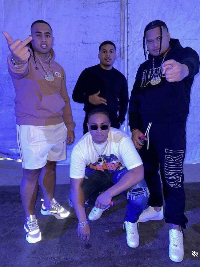 Members of Mt Druitt-based rap group OneFour. Picture: Supplied