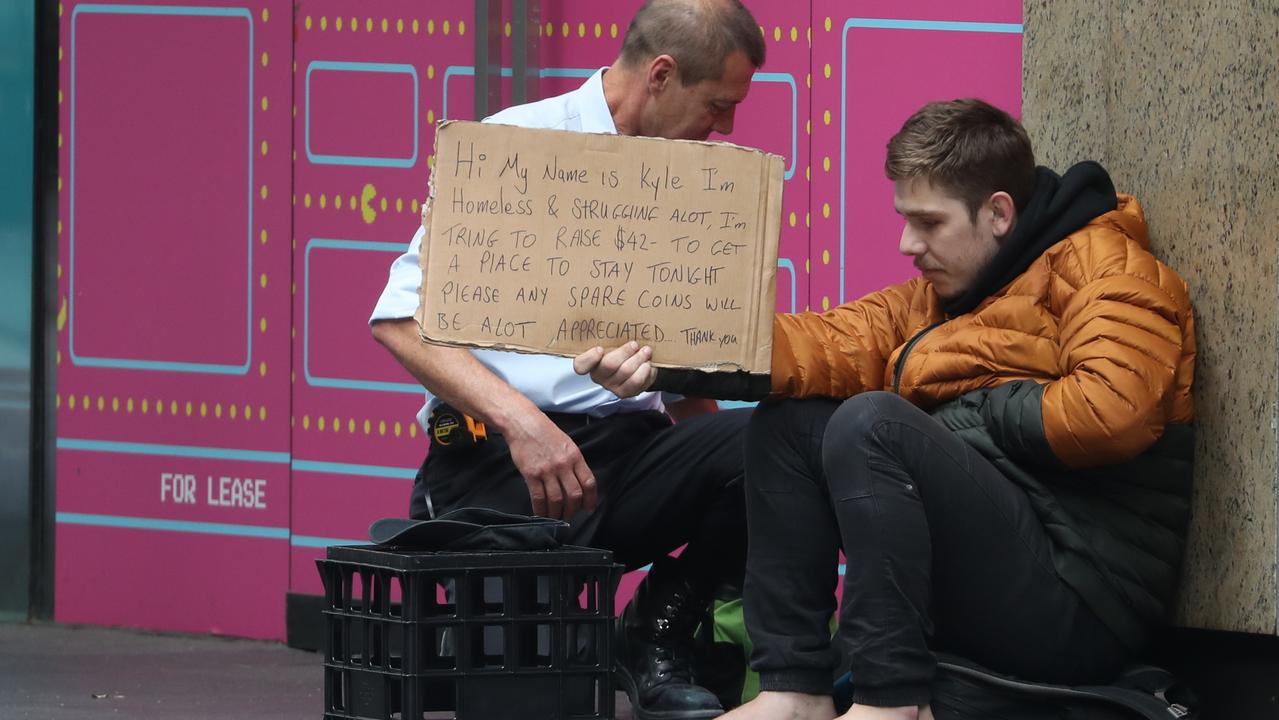 Homeless support services have reported an increase in the use of their services. Picture: John Grainger