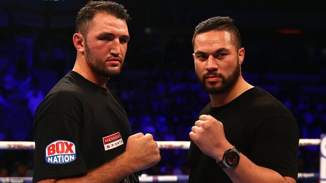 Hughie Fury and Joseph Parker face off.
