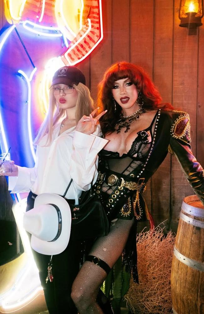 Pals caught up at the party including Love Bailey and Kim Petras. Picture: Instagram/@loveisbailey
