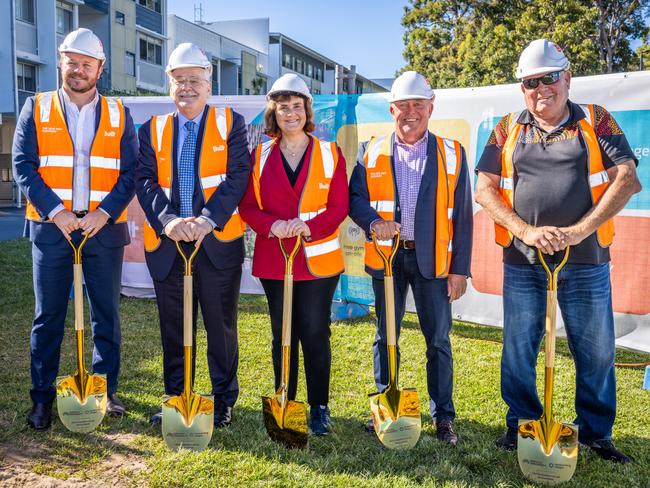 Construction has begun for a new student accommodation tower at Griffith University’s Gold Coast campus. Picture: Supplied