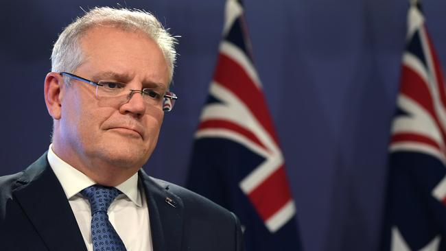 Prime Minister Scott Morrison speaks to the media in Sydney. Picture: AAP