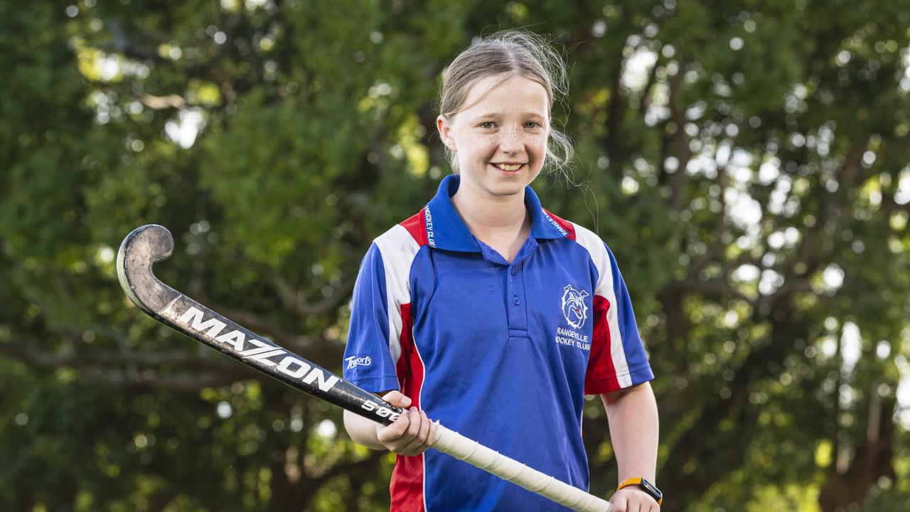 Toowoomba Hockey Association under-12 player Piper Williams. Picture: Kevin Farmer