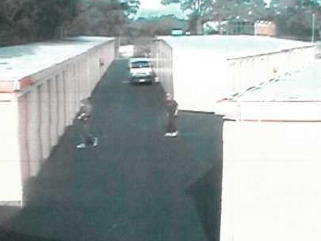 CCTV footage presented at trial showed the men outside the Padstow storage unit where Jamie Gao was killed.