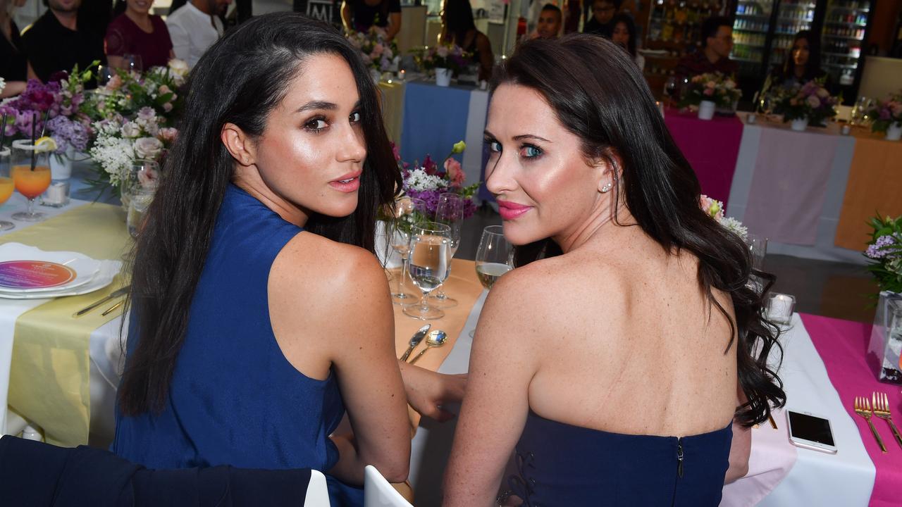 Meghan Markle and Jessica Mulroney attend the Instagram Dinner held at the MARS Discovery District on May 31, 2016 in Toronto, Canada. (Photo by George Pimentel/WireImage)