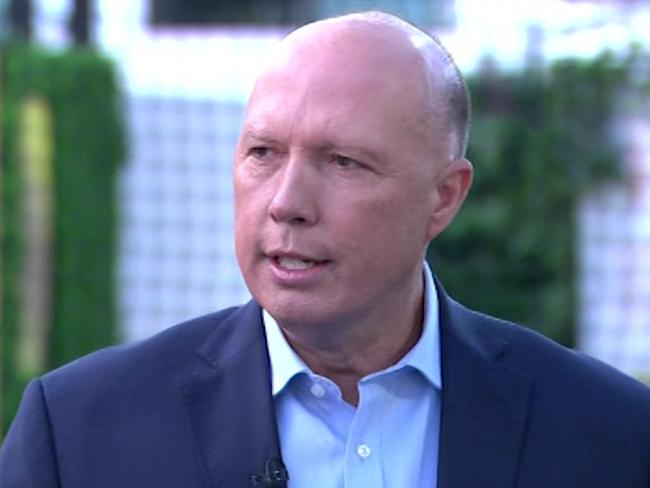 Home Affairs Minister Peter Dutton said a case had not yet been made for Bridget McKenzie to resign. Picture: Nine network