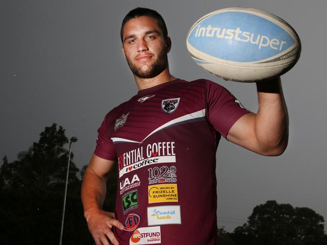 Burleigh lock Sam Coster will be a key figure in Sunday’s Intrust Super Cup preliminary final against Sunshine Coast. Picture: Glenn Hampson