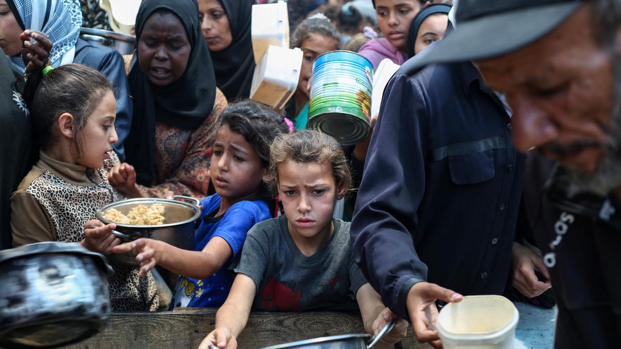 Aid groups have warned for months that Gaza’s population is facing famine and rampant disease. Picture: Eyad Baba / AFP