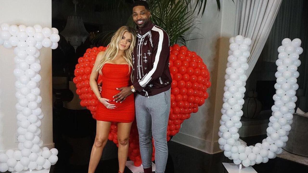 Khloe Kardashian and Tristan Thompson in February 2018.