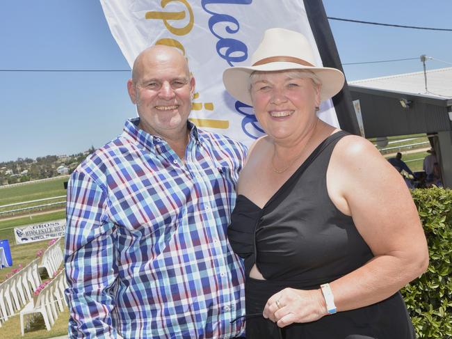 Shane and Molly Scotney at Warwick Cup race day at Allman Park Racecourse, Saturday, October 14, 2023. Picture: Jessica Klein