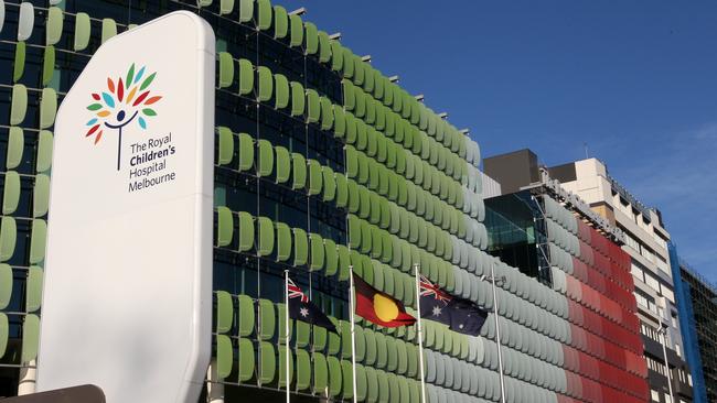 Royal Children's Hospital exterior. RCH. Picture: Fiona Hamilton