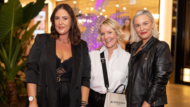 Nadia Baker, Sally Manhire and Amanda Ramsay at the Victoria's Secret Queensland Flagship Store Opening at Pacific Fair. Photo: Celeste Humphrey