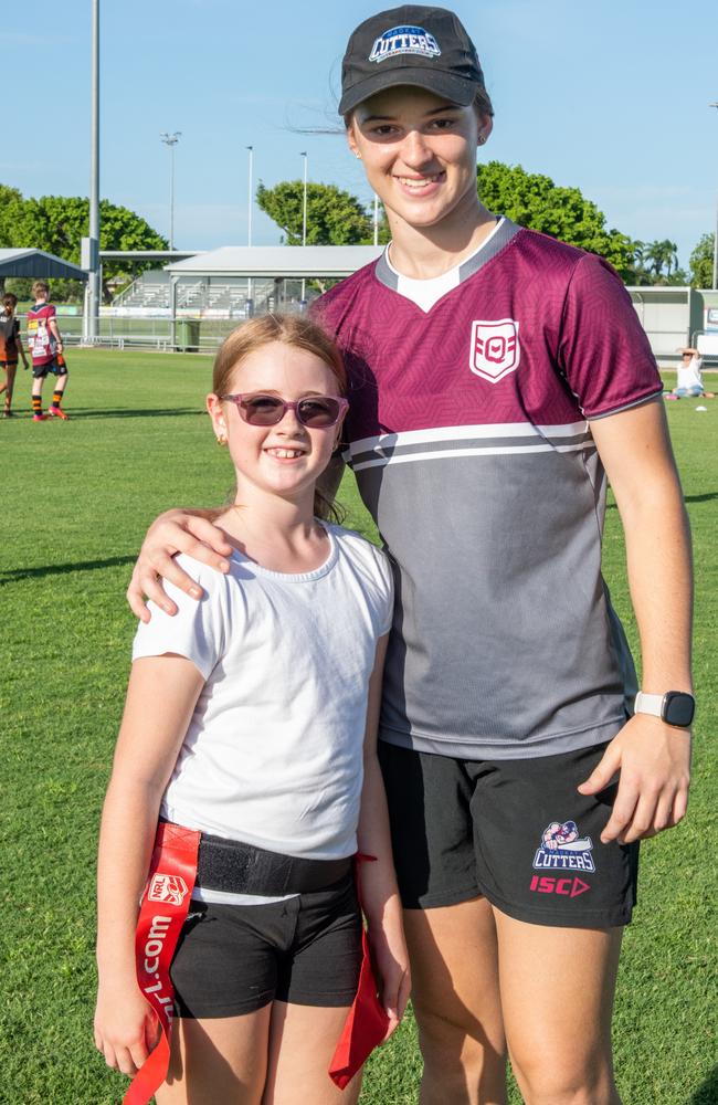Gemma Cusack and Emily Bella at The Festival of Rugby League. Picture: Michaela Harlow