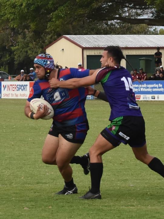 Open men's grand final between GH United and Coastal Balaz at the Mackay Indigenous Rugby League Carnival. Picture: Mitch Bourke.