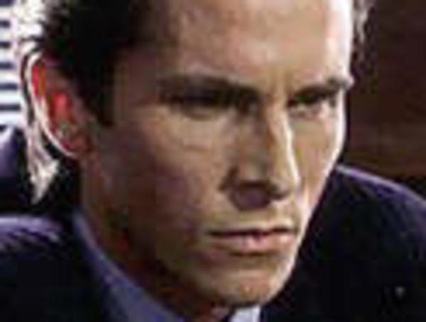 2000 : Actor Christian Bale (L) in still from 2000 film "American Psycho". Pic Ex Internet. Bale/Actor