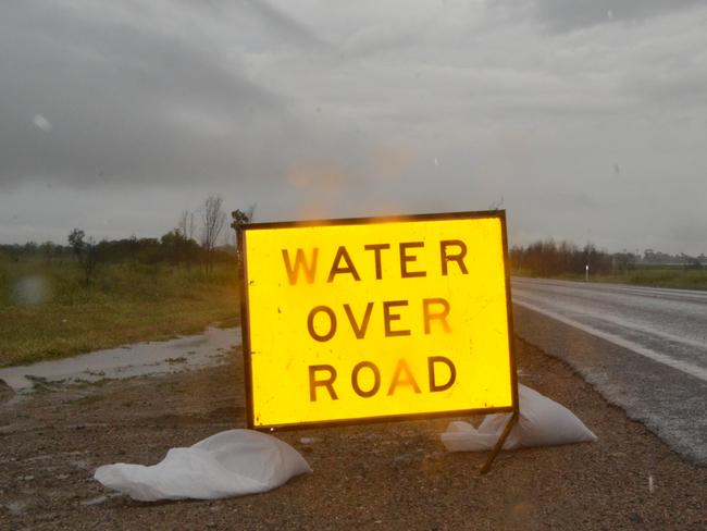 Heavy rain caused by ex-tropical cyclone Penny has lead to floody on the Bruce High, resulting in closure to parts of the highway near Gumlu on Thursday, January 10, 2018.