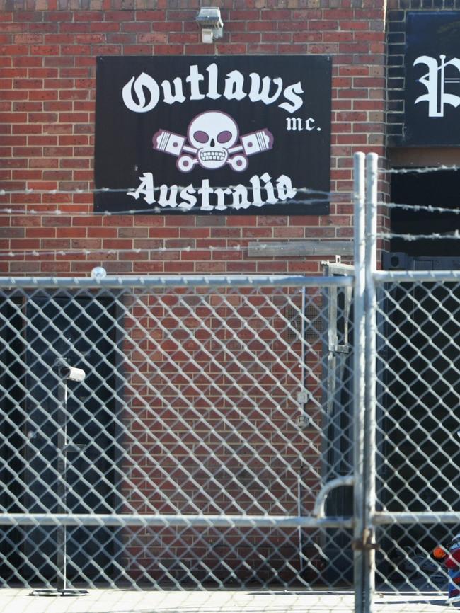 The former Outlaws Motorcycle Club clubhouse at Hastings.