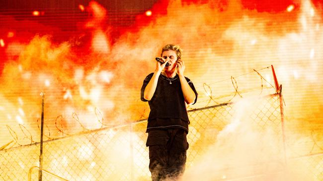 The Kid Laroi performing at Coachella festival in April 2023. Picture: Matt Winkelmeyer/Getty Images