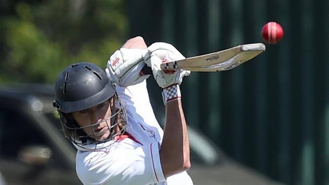 GDCA Cricket: Riddell v Sunbury. Riddell batsman Dan Fisk. Picture: Kylie Else