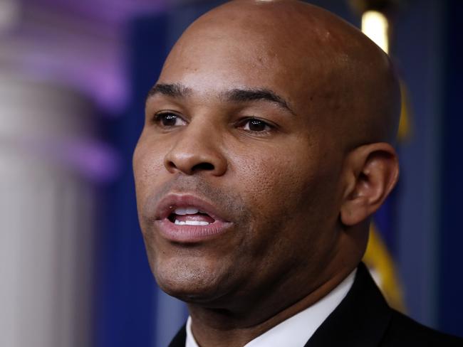 US Surgeon General Dr Jerome Adams. Picture: AP