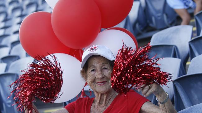 Waratahs supporter Alcina Ricardo at the WNTFL Final between Waratahs and Southern Districts at TIO Stadium . Pic Glenn Campbell