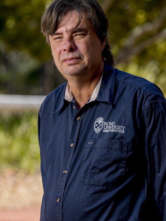 Daryl McPhee is a shark expert and an associate professor of environmental science and a leading expert on sharks in Australia. Picture: JERAD WILLIAMS.