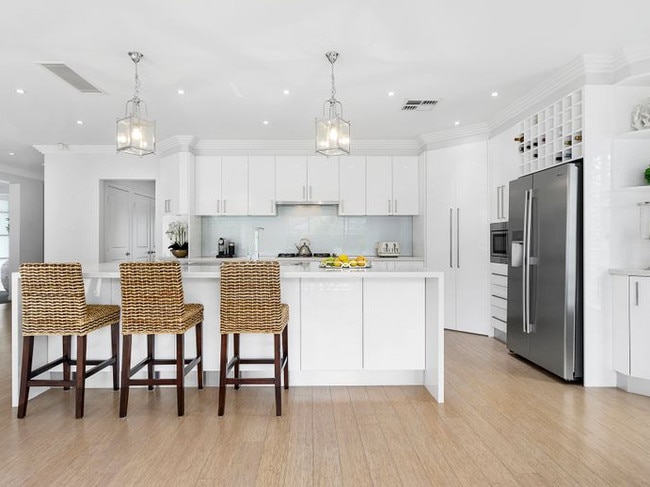 The modern kitchen.