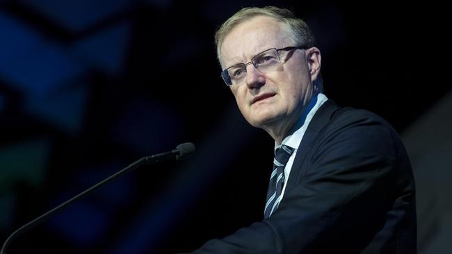 Reserve Bank governor Philip Lowe at The Australian’s Strategic Business Forum in Melbourne on Wednesday. Picture: Arsineh Houspian