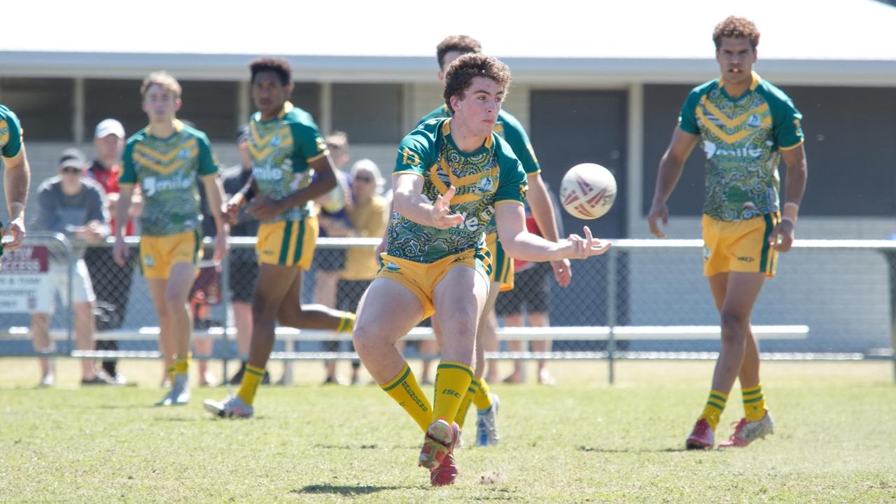 Ignatius Park College and Kirwan State High School teams take on St Brendanâ€™s College Yeppoon teams in Queensland state rugby league semi finals at Mackay on Wednesday, August 24, 2022.