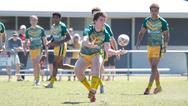 Ignatius Park College and Kirwan State High School teams take on St Brendanâ€™s College Yeppoon teams in Queensland state rugby league semi finals at Mackay on Wednesday, August 24, 2022.