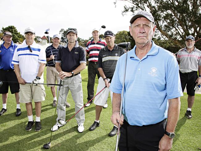 Warringah Golf Club president Scott Campbell on the ninth hole at Warringah Golf Course. Picture: Adam Yip.