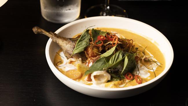 RB Dining at Mooloolaba serves up this red duck curry.