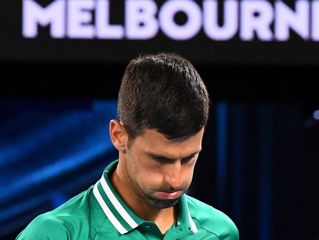 Novak Djokovic was deported because he was unvaccinated. Picture: AFP