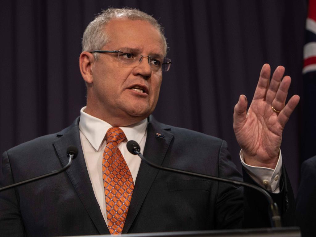 Prime Minister Scott Morrison has accused Waleed Aly of spreading an ‘appalling lie’. Picture: AAP Image/Andrew Taylor 