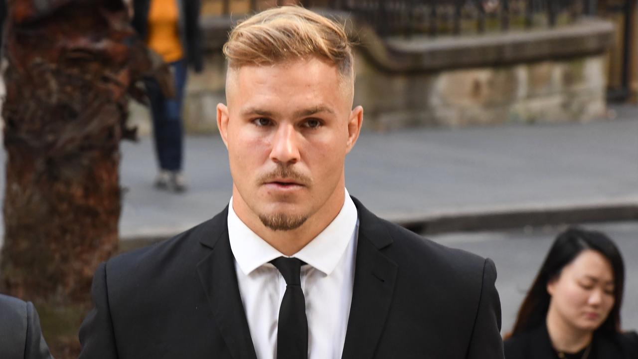 Jack de Belin arrives at the NSW Federal Court in Sydney, Monday, April 15, 2019. 